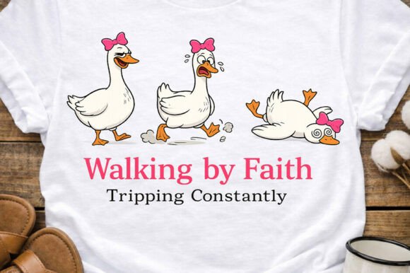 Download Funny Goose Faith Quote Christian PNG - Faith Collection