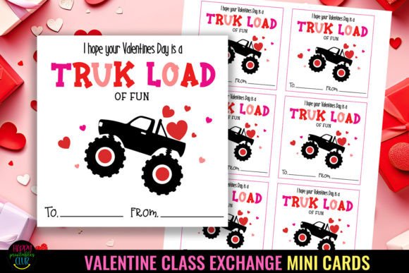 Download Printable Valentines Class Exchange Card - Valentines Collection