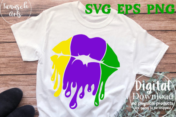 Download Mardi Gras Dripping Lips SVG Cut File - Dripping lips svg Collection