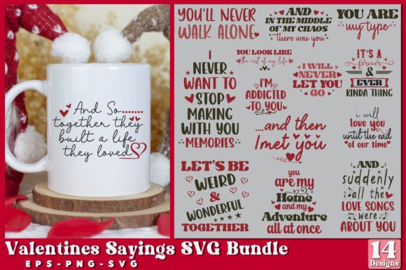 Download Valentines Sayings SVG Bundle - Valentines Collection