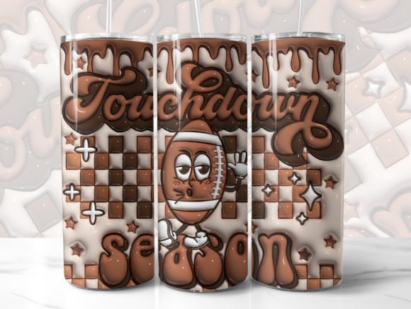 Download Football 3D Tumbler Wrap Sublimation - Premium Resources