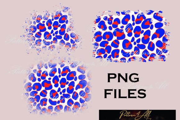 Download Distress Blue and Red Cheetah Background - Cheetah Collection