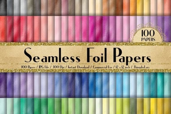 Download Seamless Metallic Foil Papers - Foil Collection