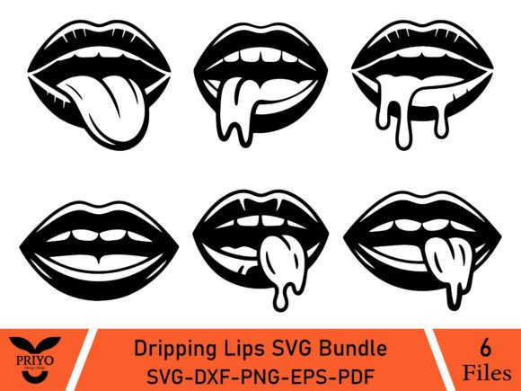 Download Dripping Lips SVG Bundle - Dripping lips svg Collection