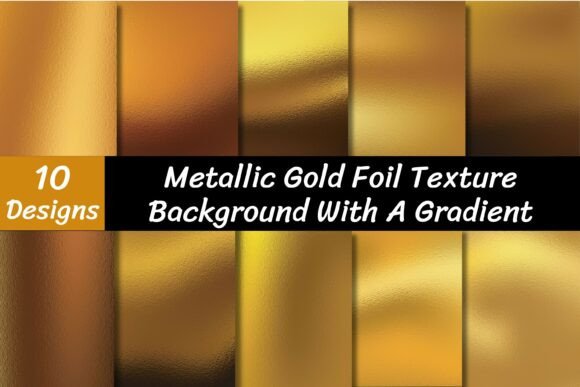 Download Metallic Gold Foil Texture Vector - Foil Collection