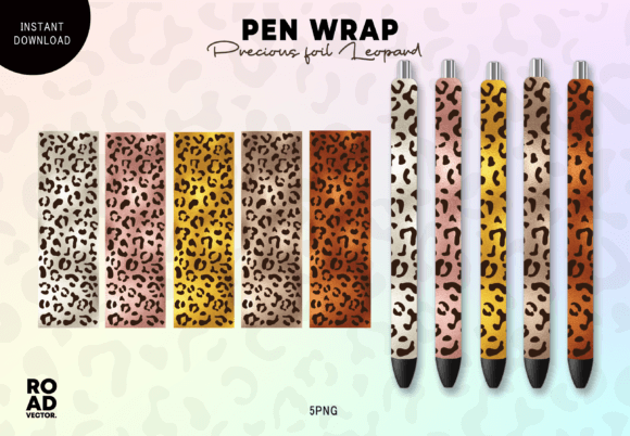 Download Precious Foil Leopard Pen Wrap Bundle - Foil Collection