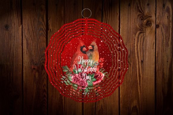 Download Wind Spinner Love Valentines Cardinal - Valentines Collection