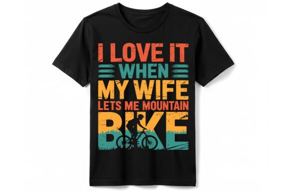 Download Mountain Biking Husband T-Shirt - Premium Resources